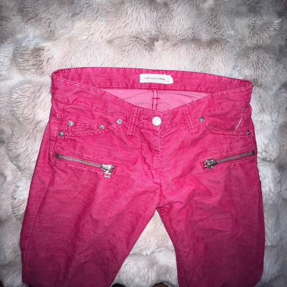 Isabel Marant Etoile Ivo Skinny Zipper Cords Corduroy Pants, size 36/4 - Picture 5 of 13